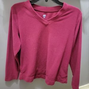 Burgundy cotton shirt